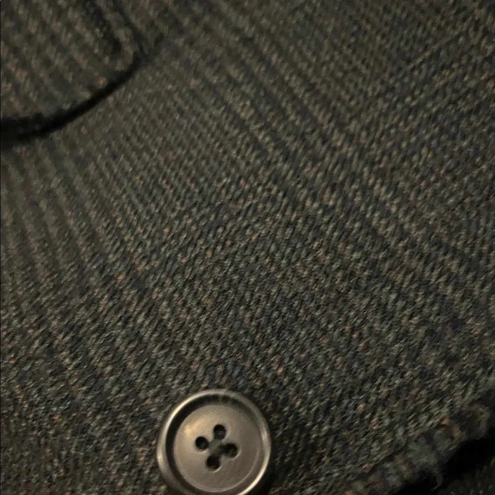 Banana Republic Blazer Coat Mens 46R 97% Wool Blend Blue